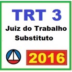 TRT3ª Região - TRT 3Minas Gerais MG - Juiz do Trabalho Substituto 2016